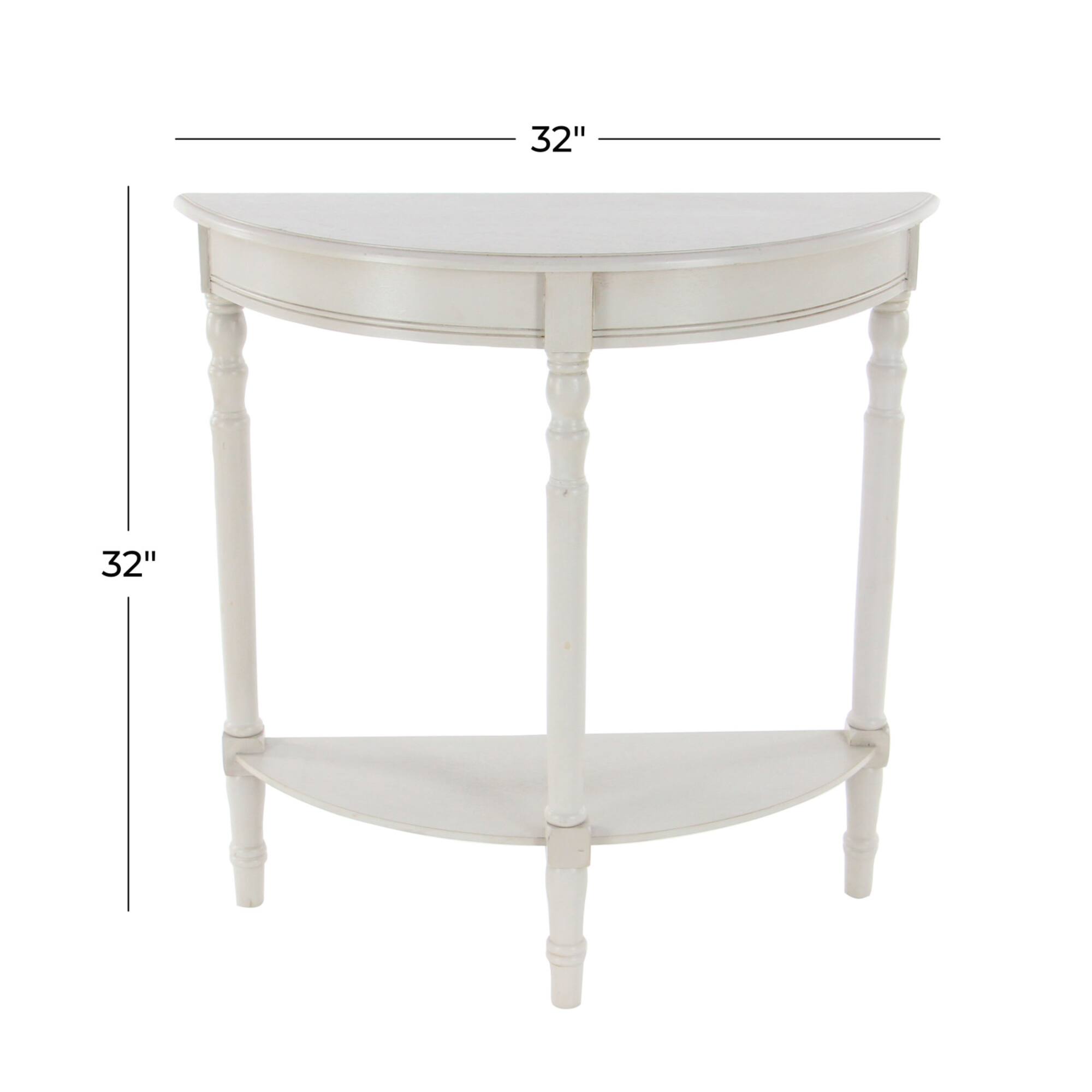 32" Light Gray Traditional Wooden Console Table